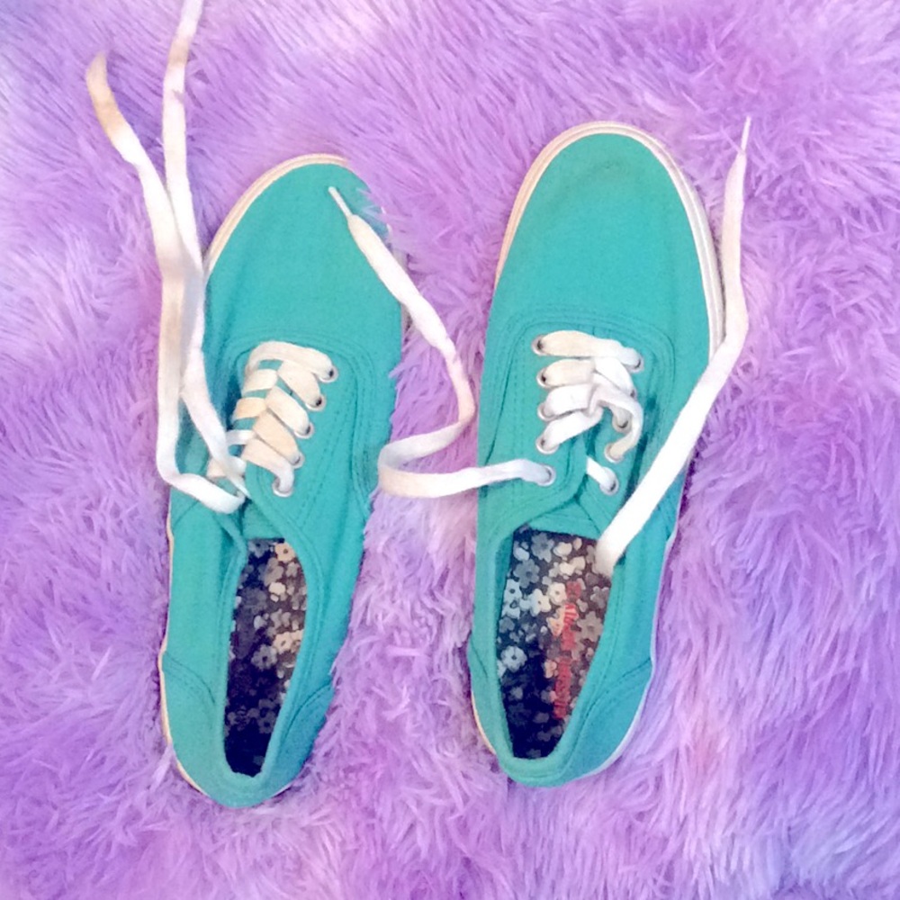 Blue shoes